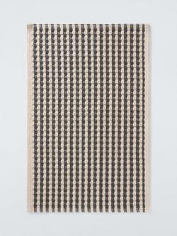 John Lewis Stripe Bath Mat, Graphite