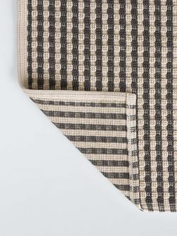 John Lewis Stripe Bath Mat - view 2, Graphite