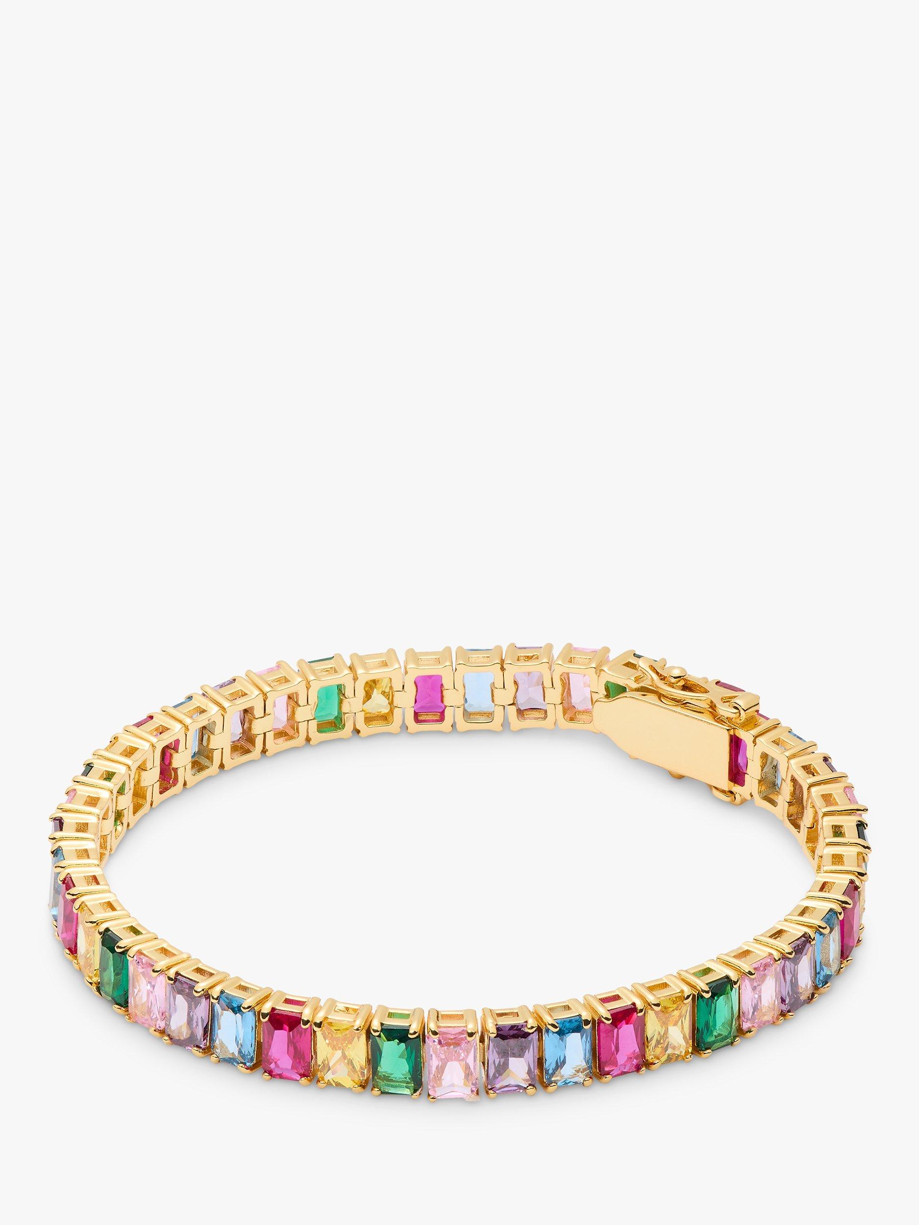 kate spade new york Rainbow Crystal Tennis Bracelet, Multi