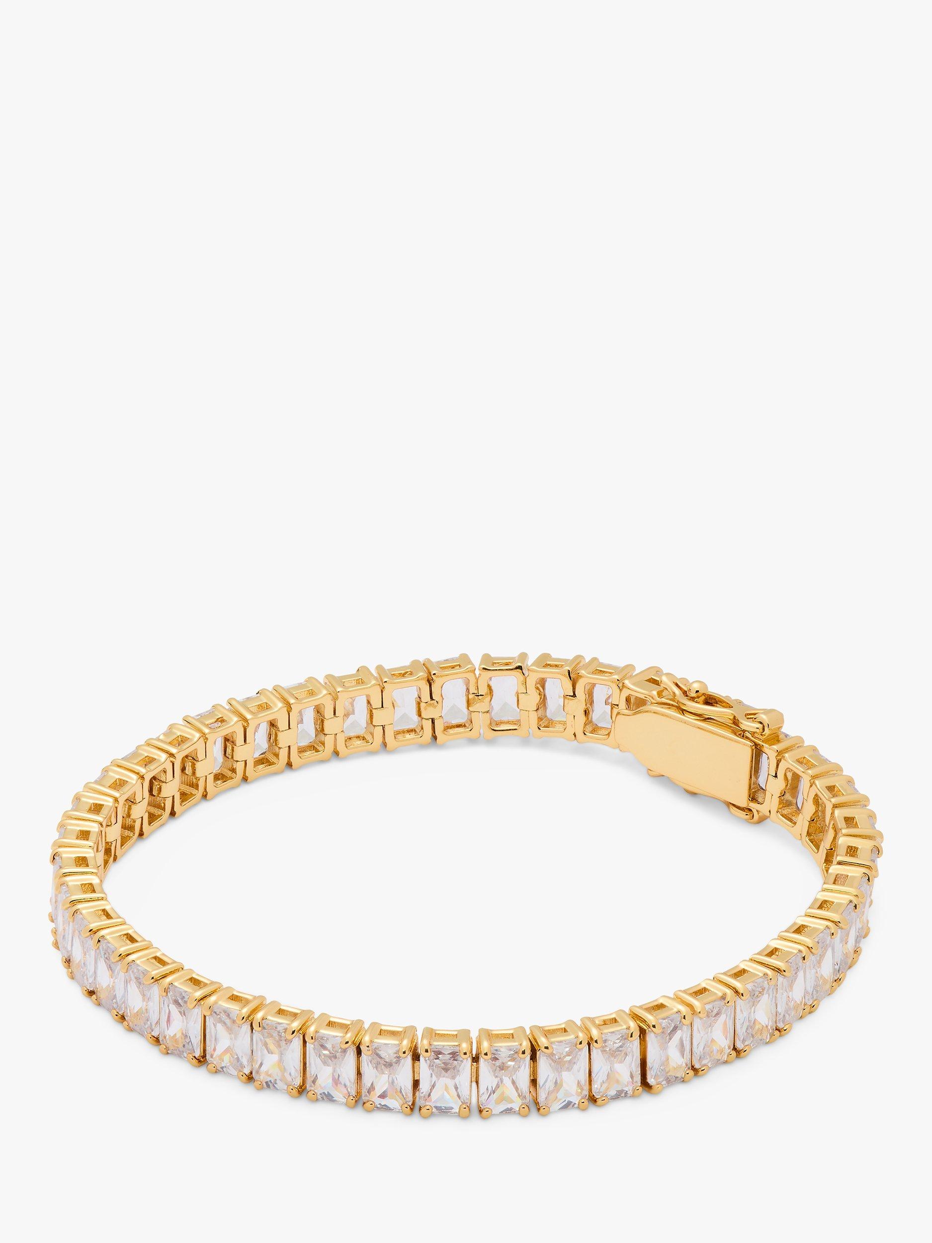 kate spade new york Rainbow Crystal Tennis Bracelet, Clear