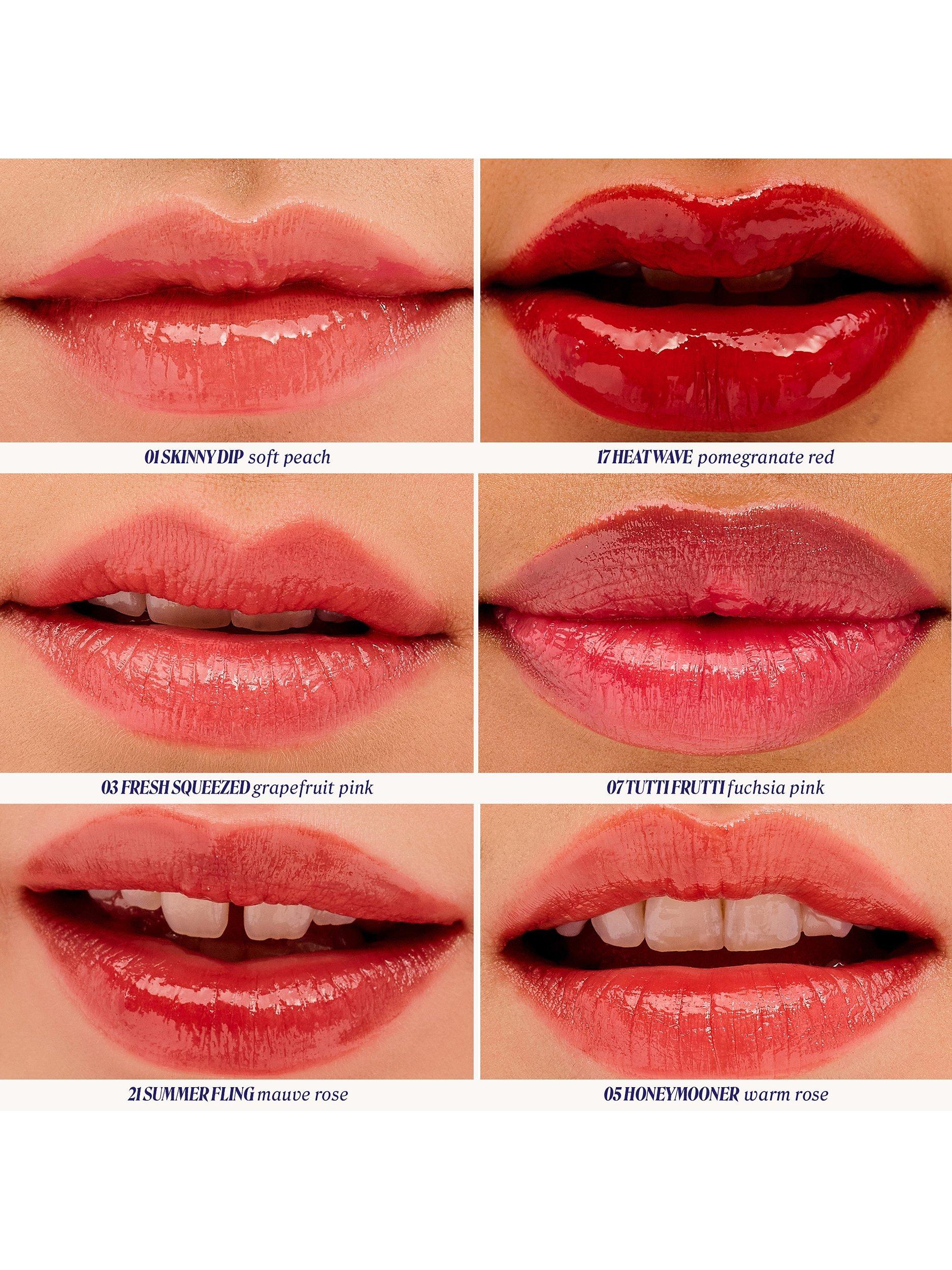 Product image 5 of 9, which shows Benefit Splashtint Moisturising Dewy Lip Tint, 01 Skinny Dip