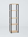 John Lewis Bamboo Tall Narrow Shelving Unit, Natural