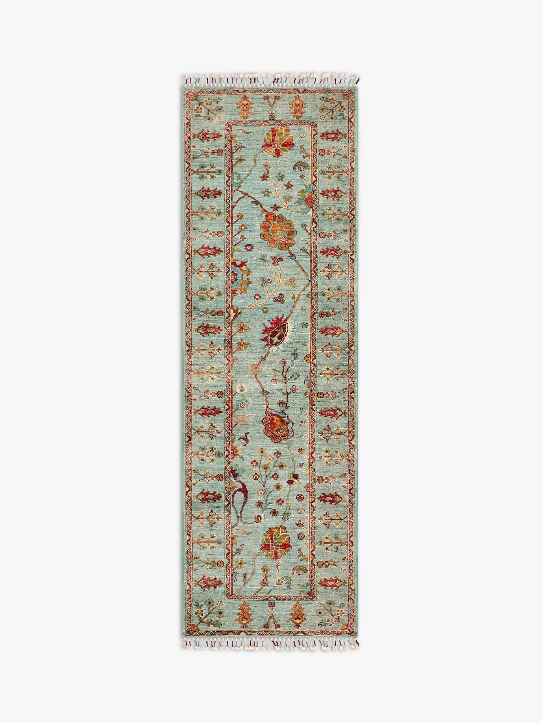 Gooch Oriental Sultani Runner Rug, L235 x W74 cm, Green