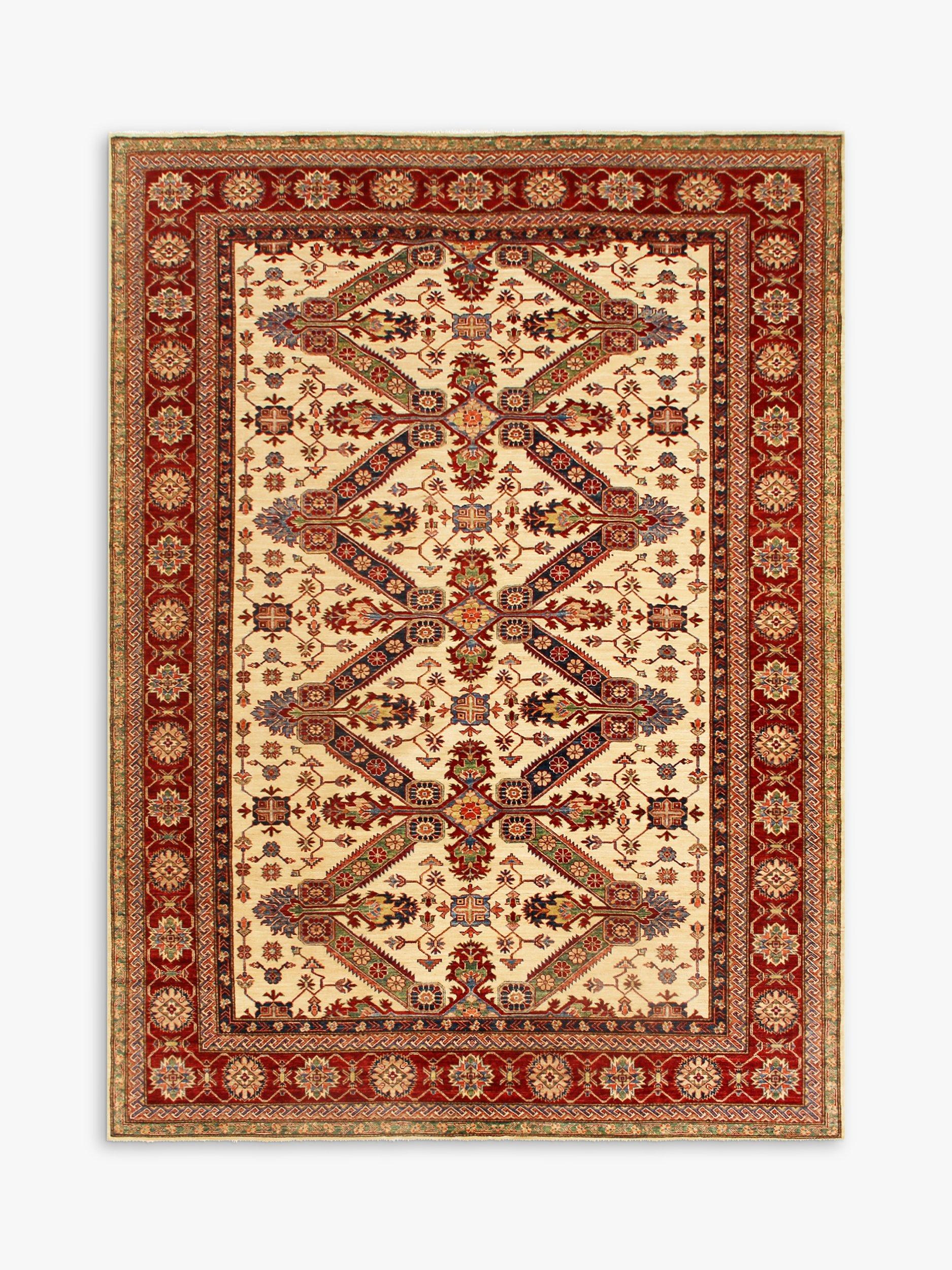 Gooch Oriental Supreme Kazak Rug, L377 x W277 cm, Ivory
