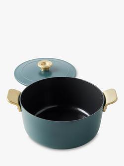 GreenPan x Tucci Aluminium Casserole, 26cm, Venetian Teal