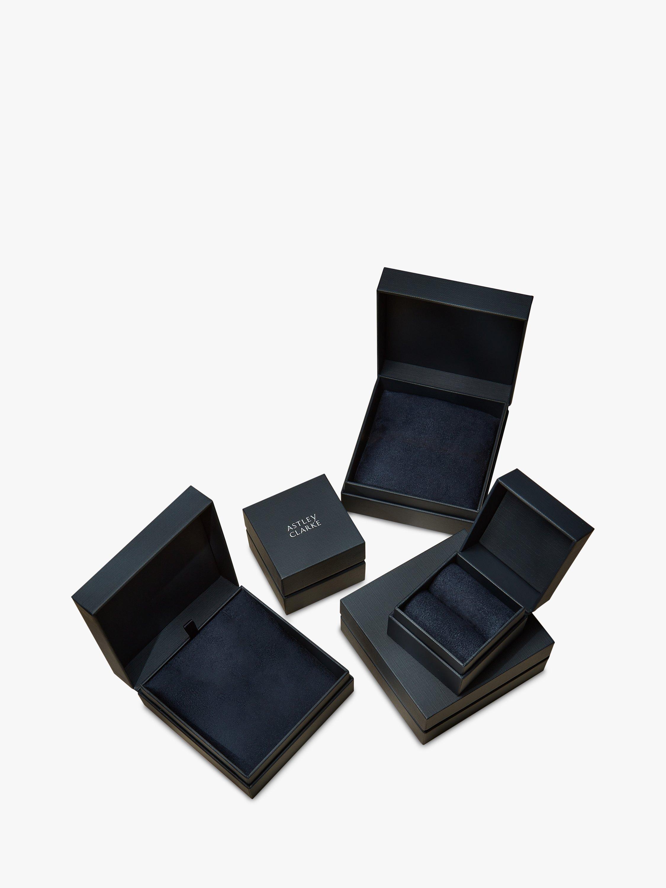 Product image 5 of 5, which shows Astley Clarke White Sapphire and Moonstone Luna Drop Earrings, Gold