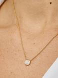 Astley Clarke Moonstone & White Sapphires Luna Pendant Necklace, Gold