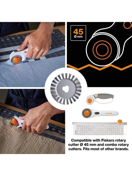 Fiskars Rotary Pinking Blade, 45mm - view 2, Multi