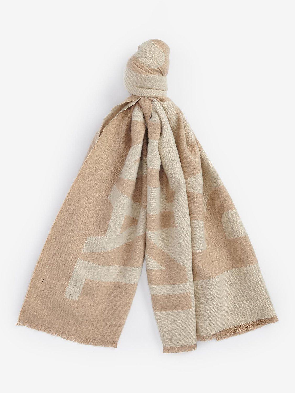 Barbour International Milla Logo Scarf Light Trench Stone