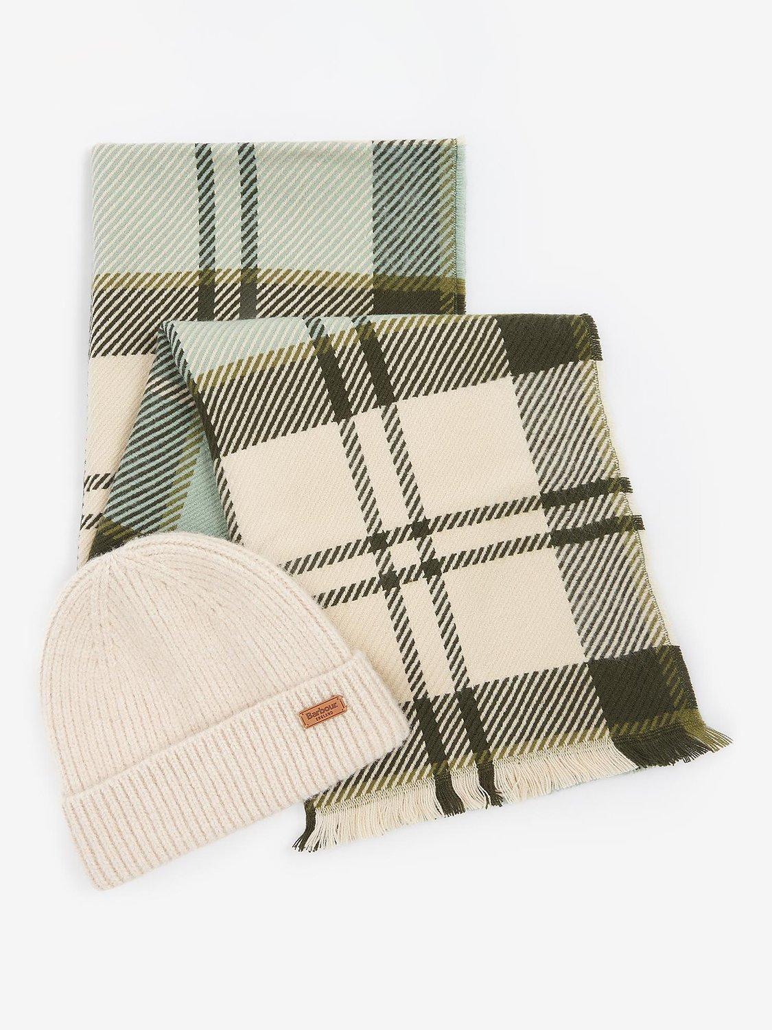 Barbour Pendle Beanie Scarf Gift Set Soft Mint