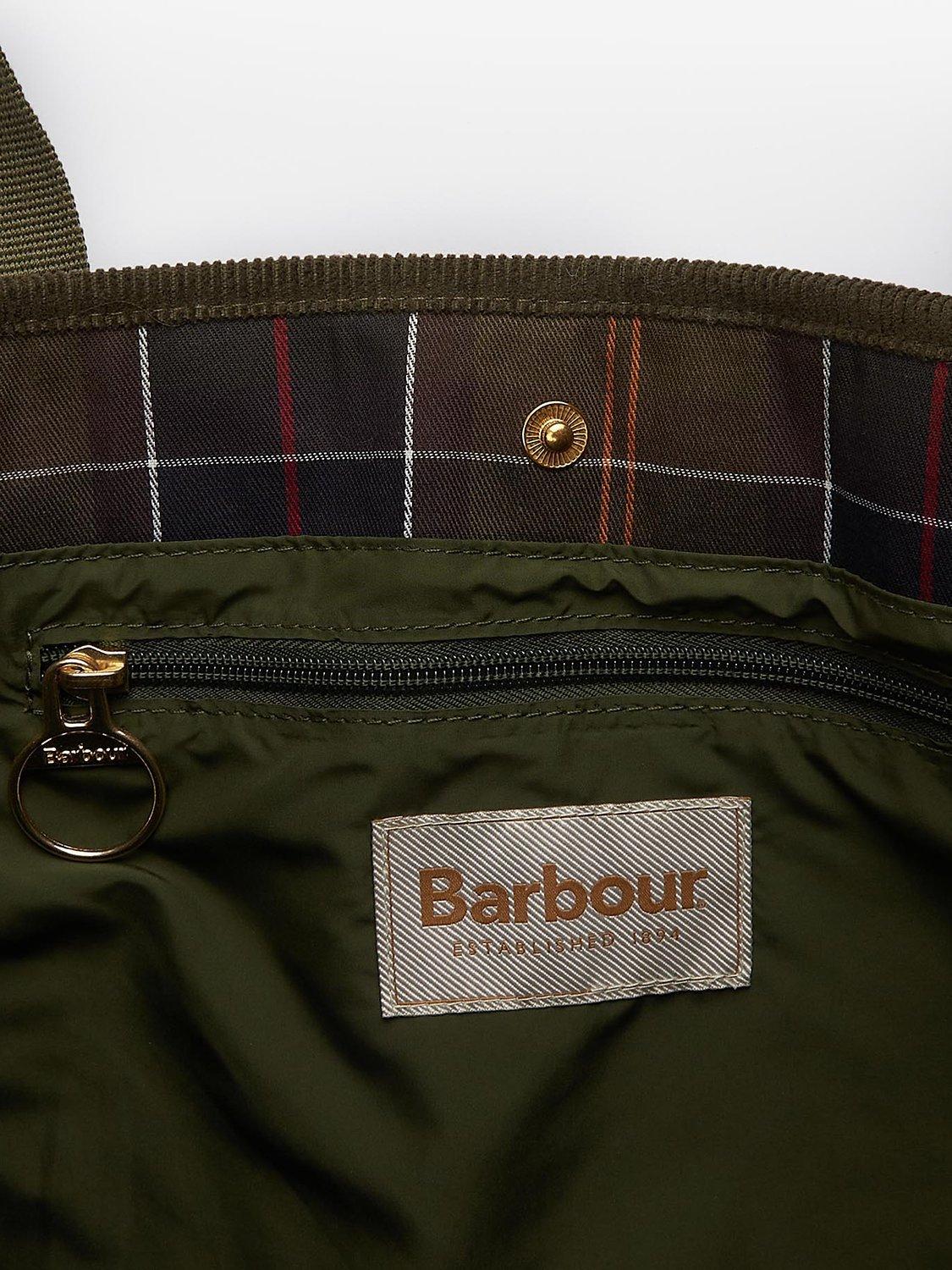 Barbour tote bag olive online