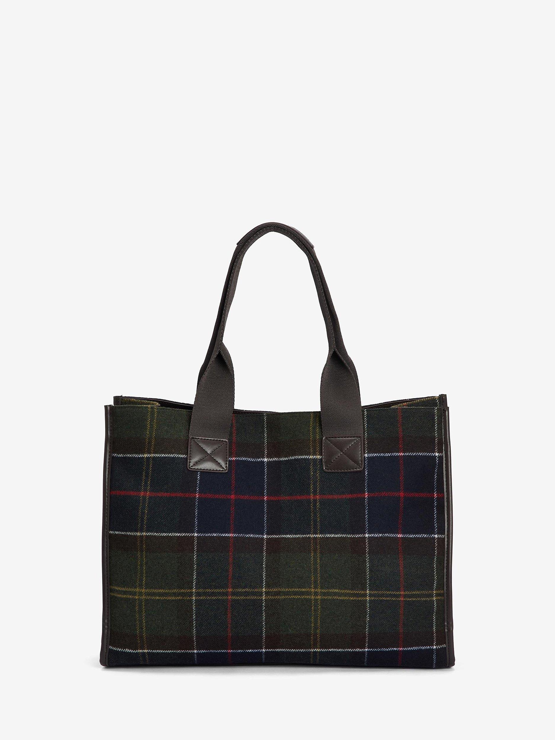 Good Heritage Tartan Clutch Bag - Plaid Purse - 100% Wool & Suede - Blue and Green Tartan