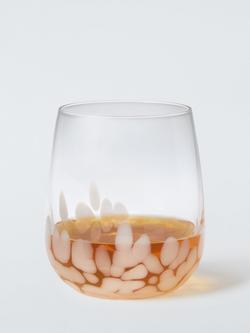 John Lewis Confetti Glass Tumbler, 390ml, White - view 2, 