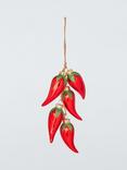 John Lewis String of Chillis Bauble Cluster