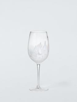 John Lewis Confetti Wine Glass, 440ml, White, 