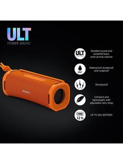 Sony SRS-ULT10 ULT Field 1 Waterproof Bluetooth Portable Speaker with ULT POWER SOUND - view 2, Orange