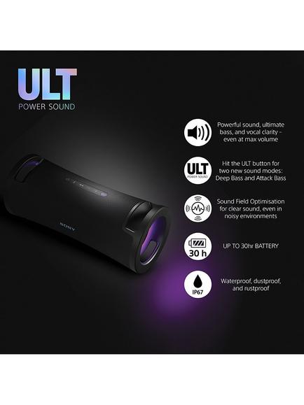 Sony SRS-ULT70 ULT Field 7 Waterproof Bluetooth Portable Speaker with ULT POWER SOUND & LED Lighting, Black - view 2, Black
