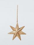 John Lewis Dawn & Dusk Copper Wooden Star Tree Decoration