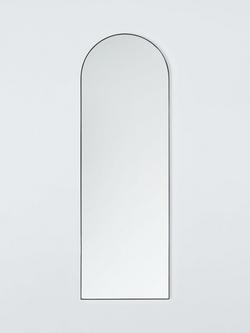 John Lewis Scandi Leaner Arch Full Length Mirror, 180 x 60 cm, Black, Black