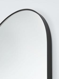 John Lewis Scandi Leaner Arch Full Length Mirror, 180 x 60 cm, Black - view 2, Black