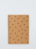 John Lewis A4 Kraft Hearts Notebook, Multi