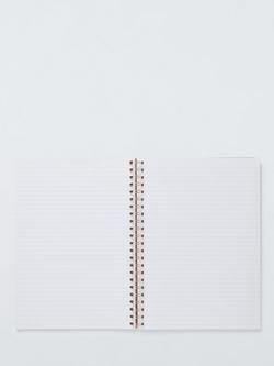 John Lewis A4 Kraft Hearts Notebook, Multi - view 2, Multi