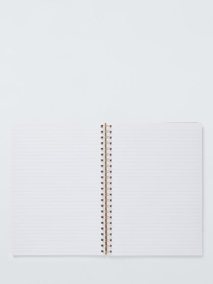 John Lewis A4 Kraft Hearts Notebook, Multi - view 2, Multi