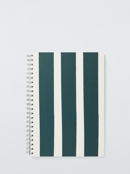 John Lewis A4 Stripe Notebook, Multi, Multi