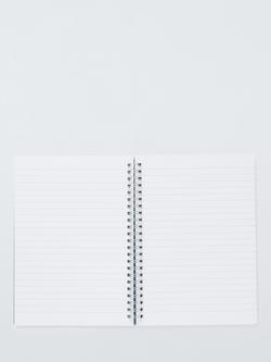 John Lewis A5 Stripe Notebook, Multi - view 2, Multi