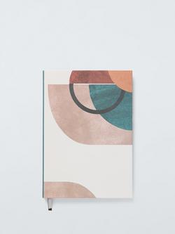 John Lewis B5 Hardback Abstract Notebook, Multi, Multi