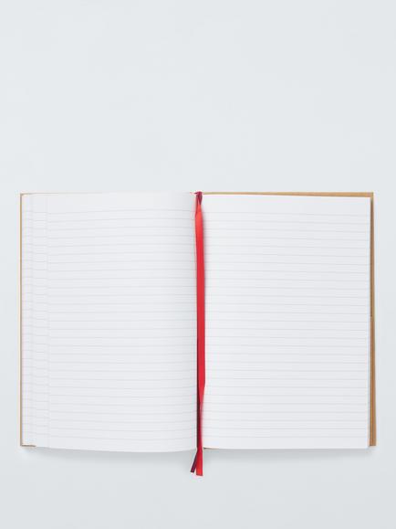 John Lewis B5 Hardback Foil Hearts Notebook, Multi - view 2, Multi