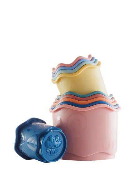 John Lewis Stacking Cups Set, Multi