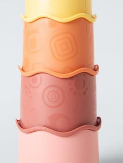 John Lewis Stacking Cups Set - view 2, Multi