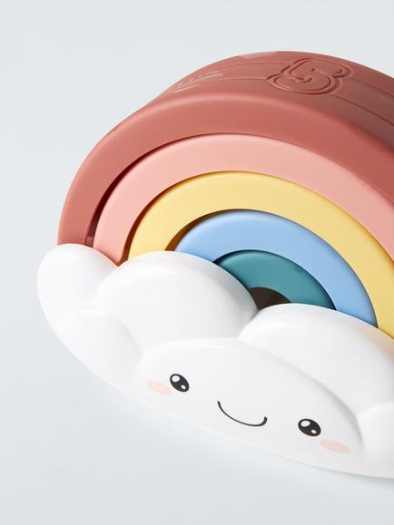 John Lewis Stacking Rainbow Set - view 2, Multi