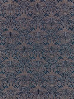 Clarke & Clarke Leopardo Made to Measure Curtains or Roman Blind, Midnight/Copper, Midnight/Copper
