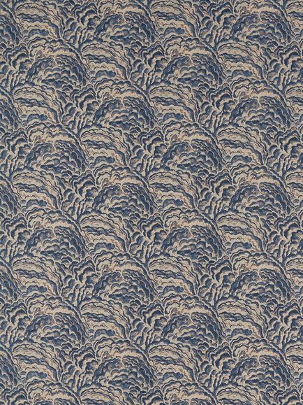 Clarke & Clarke Lumino Made to Measure Curtains or Roman Blind, Midnight/Copper, Midnight/Copper