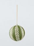 John Lewis Dawn & Dusk Paper Mache Leaf Bauble