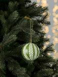 John Lewis Dawn & Dusk Paper Mache Leaf Bauble