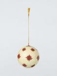 John Lewis Trinket & Treasure Paper Mache Star Dot Bauble