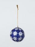 John Lewis Trinket & Treasure Paper Mache Star Pattern Bauble