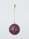 John Lewis Trinket & Treasure Paper Mache Diamond Dot Bauble