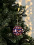 John Lewis Trinket & Treasure Paper Mache Diamond Dot Bauble