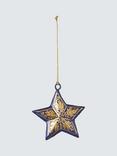 John Lewis Trinket & Treasure Paper Mache Star Tree Decoration