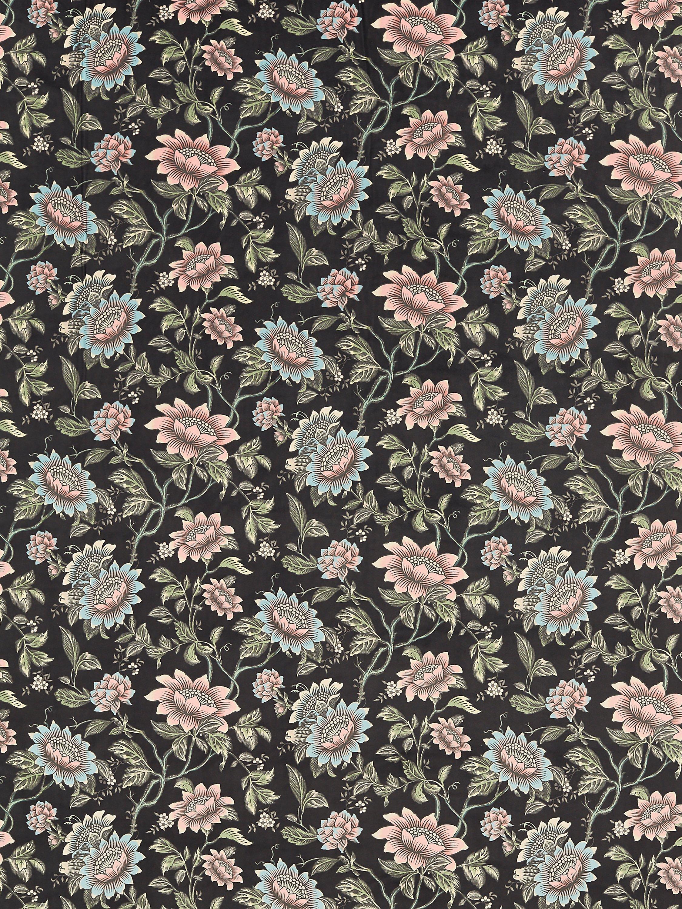 Clarke & Clarke Tonquin Velvet Furnishing Fabric, Noir