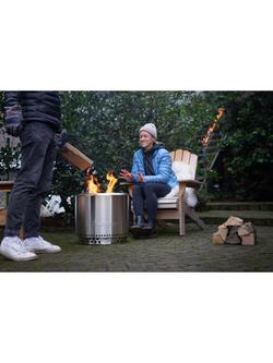 Solo Stove Bonfire 2.0 Stainless Steel Portable Smokeless Firepit & Stand - view 2, Silver