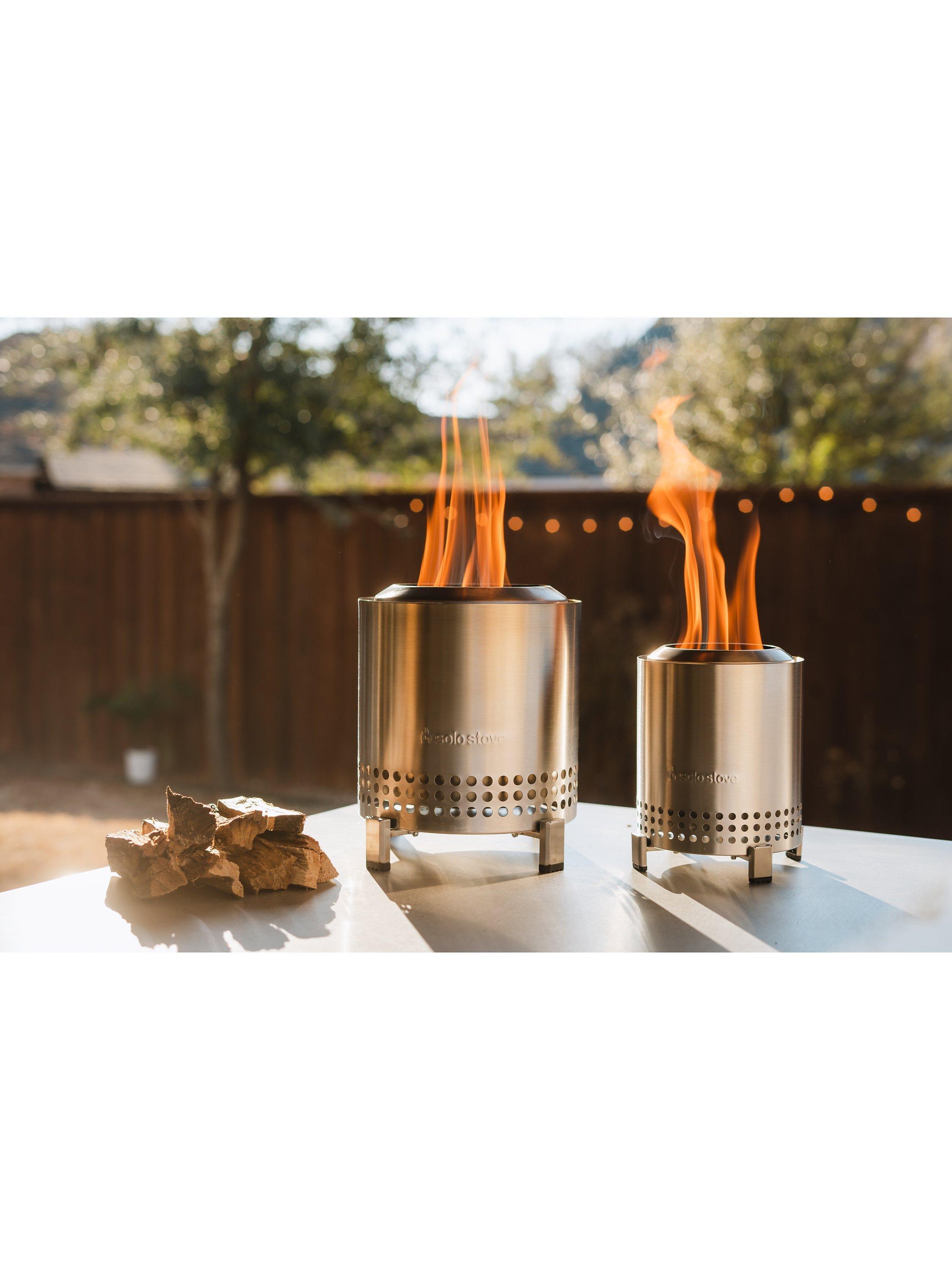 Solo Stove Mesa XL Stainless Steel Tabletop Smokeless Firepit Stand