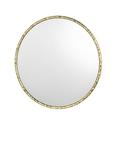 Där Jinelle Hammered Texture Round Wall Mirror, 80cm, Gold