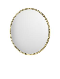 Där Jinelle Hammered Texture Round Wall Mirror, 80cm, Gold - view 2, Gold