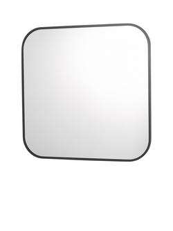 Där Firuz Square Wall Mirror, 60 x 60cm, Black, Black