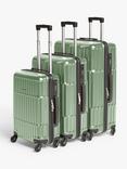 Tampa 4-Wheel Hard Shell Suitcase, Set of 3, Green